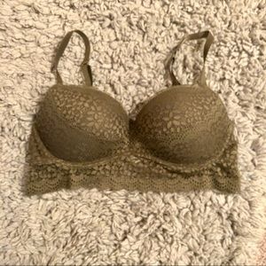 2/$16 💕 Xhiliration olive longline push-up bra
